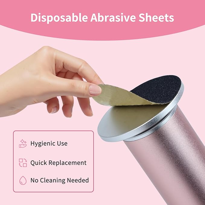 APRELM Electric Foot Callus Remover with 80pcs Sandpaper Discs, 4.8IN Longer Professional Callus Remover for Feet, Pedicure Tools Foot File for Dead Skin