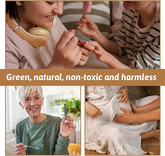Glass Nail Files for Natural Nails, 8 Pcs Glass Nail File with Case Crystal Fingernail Polisher Nails Shiner Buffer Polisher for Natural Fingernail Stocking Stuffers (Transparent, Dark Green)