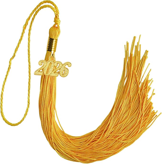 GraduationMall Single&Multiple Color Graduation Tassel with 2026 Year Charm 9"