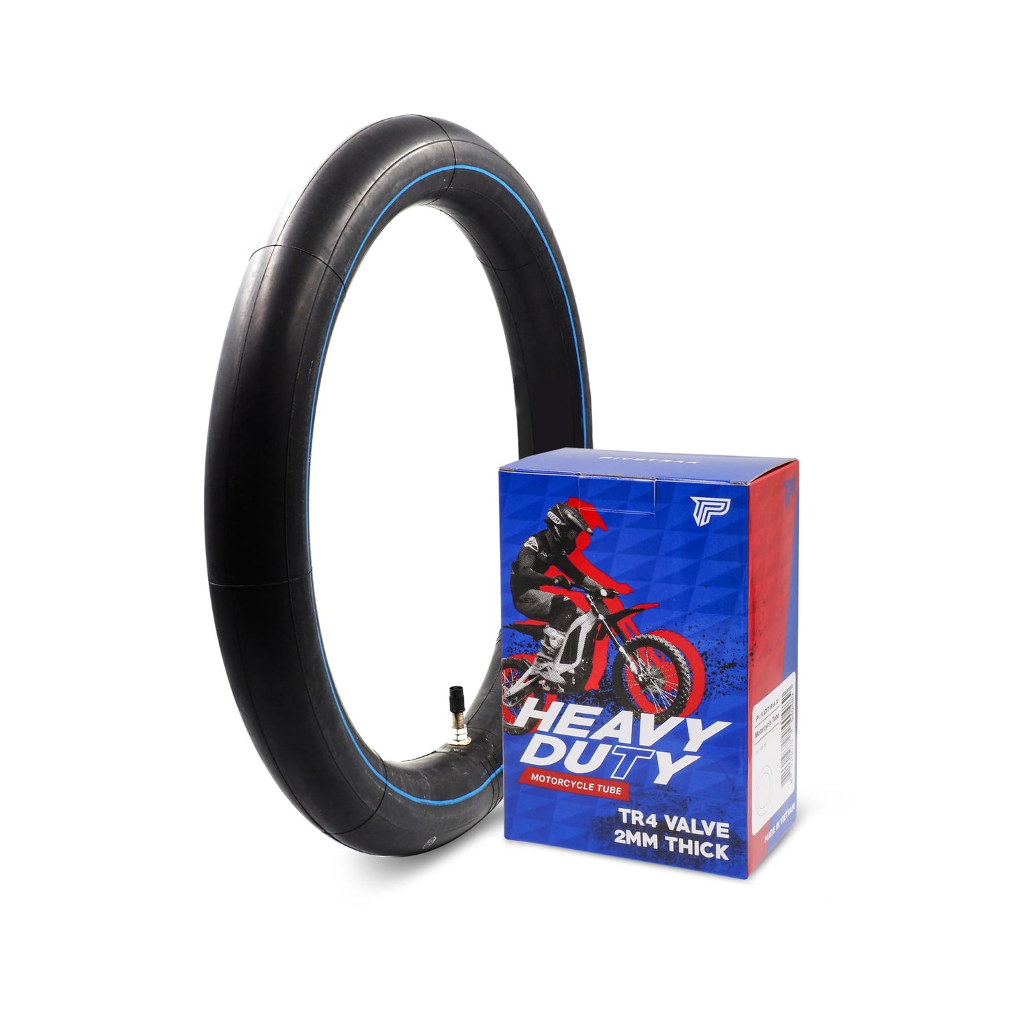 2.50/2.75-14 (60/100-14) Heavy Duty Inner Tube – 2mm Reinforced Butyl, TR4 Straight Valve – Fits Apollo, SSR, Thumpstar, Yamaha PW80, Honda CRF70, Pit & Mini Dirt Bikes