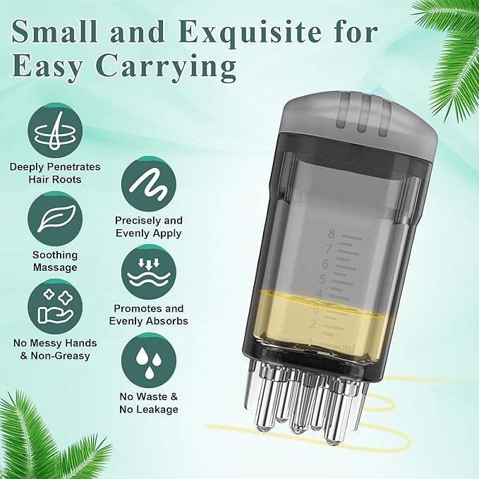 2 PCS Minoxidil Applicators with Cleaning Brush and Dropper, Anglecai Scalp Applicator Comb for Hair Oil Applicator Brush, Minoxidil Brushes for Scalp Applicator Comb for Hair Growth