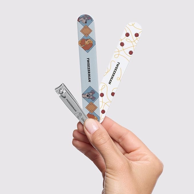 Tweezerman Disney's Lady and the Tramp Manicure Kit - Fingernail Clipper with Two Nail Files