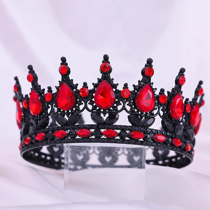 Queen Crown for Women Crystal Tiara for Women Rhinestone Wedding Headband for Bride Hair Accessories for Costume Birthday Party Prom Gifts
