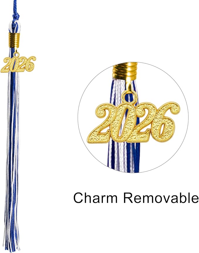 GraduationMall Matte Graduation Cap with 2026 Tassel for High School & Bachelor