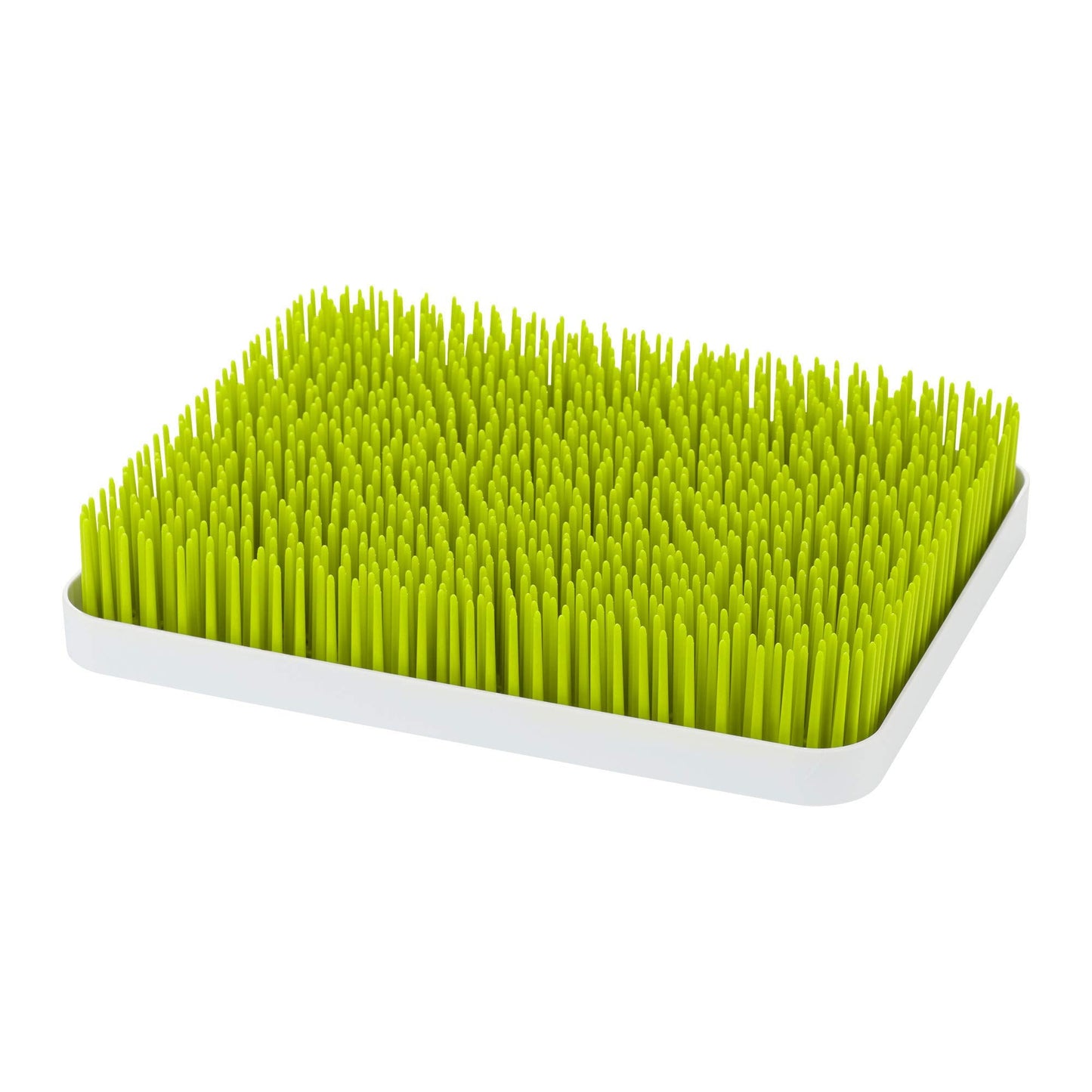 Boon Lawn Countertop Baby Bottle Drying Rack with Antimicrobial Tray - Spring Green - Bottle Rack and Organizer - Baby Feeding Essentials - 13.5 x 11 x 2.5 - 1 Count