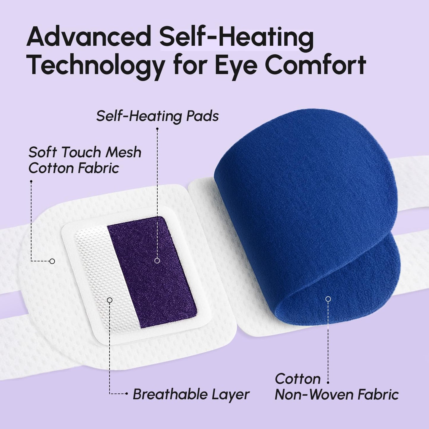 MAREE Heated Eye Masks for Dry Eyes – Steam Eye Mask Disposable – Lavender Self Heating Eye Mask for Puffy Eye – Facial Steamer Alternative for Relaxation – Warm Compress for Eyes – Spa Gift for Women