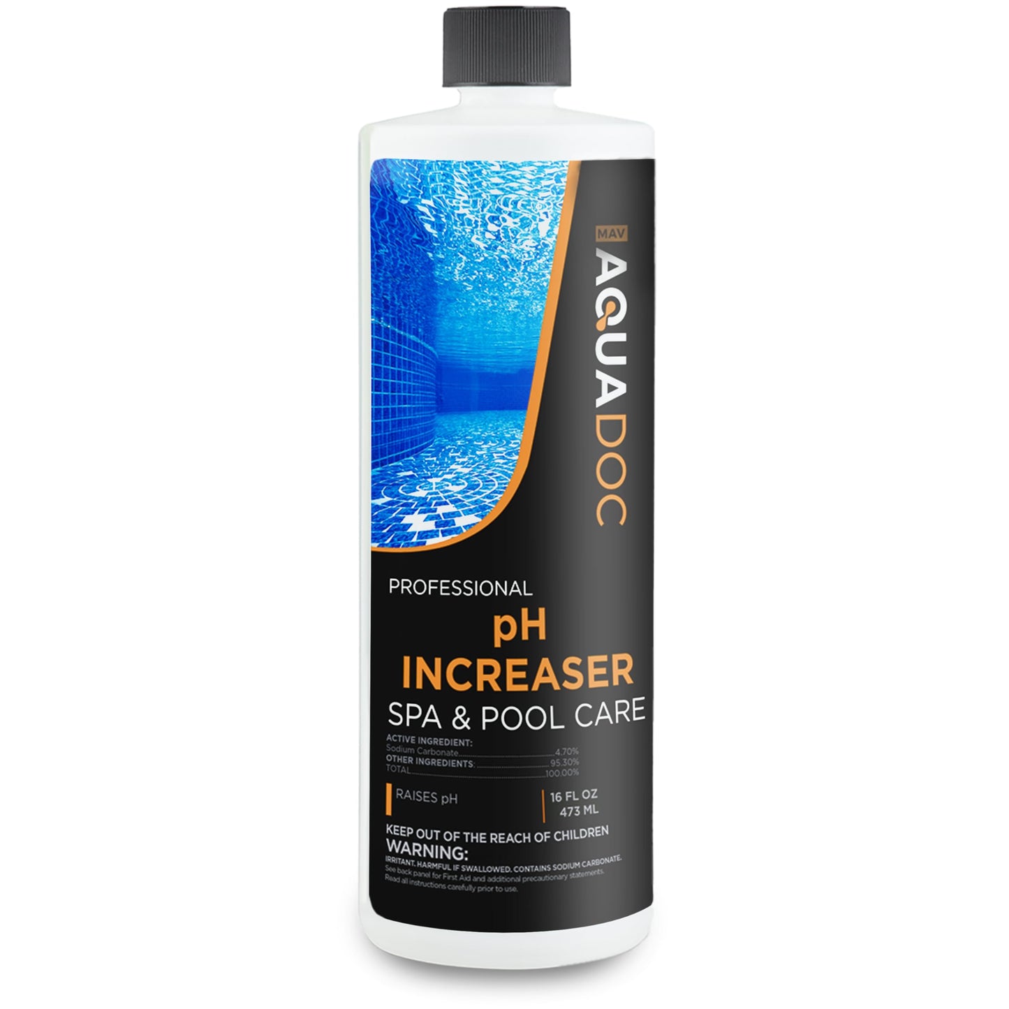 AquaDoc Spa pH Increaser for Hot Tub - 16oz - Spa pH Up for Water Balance - Hot Tub Chemicals Made in USA