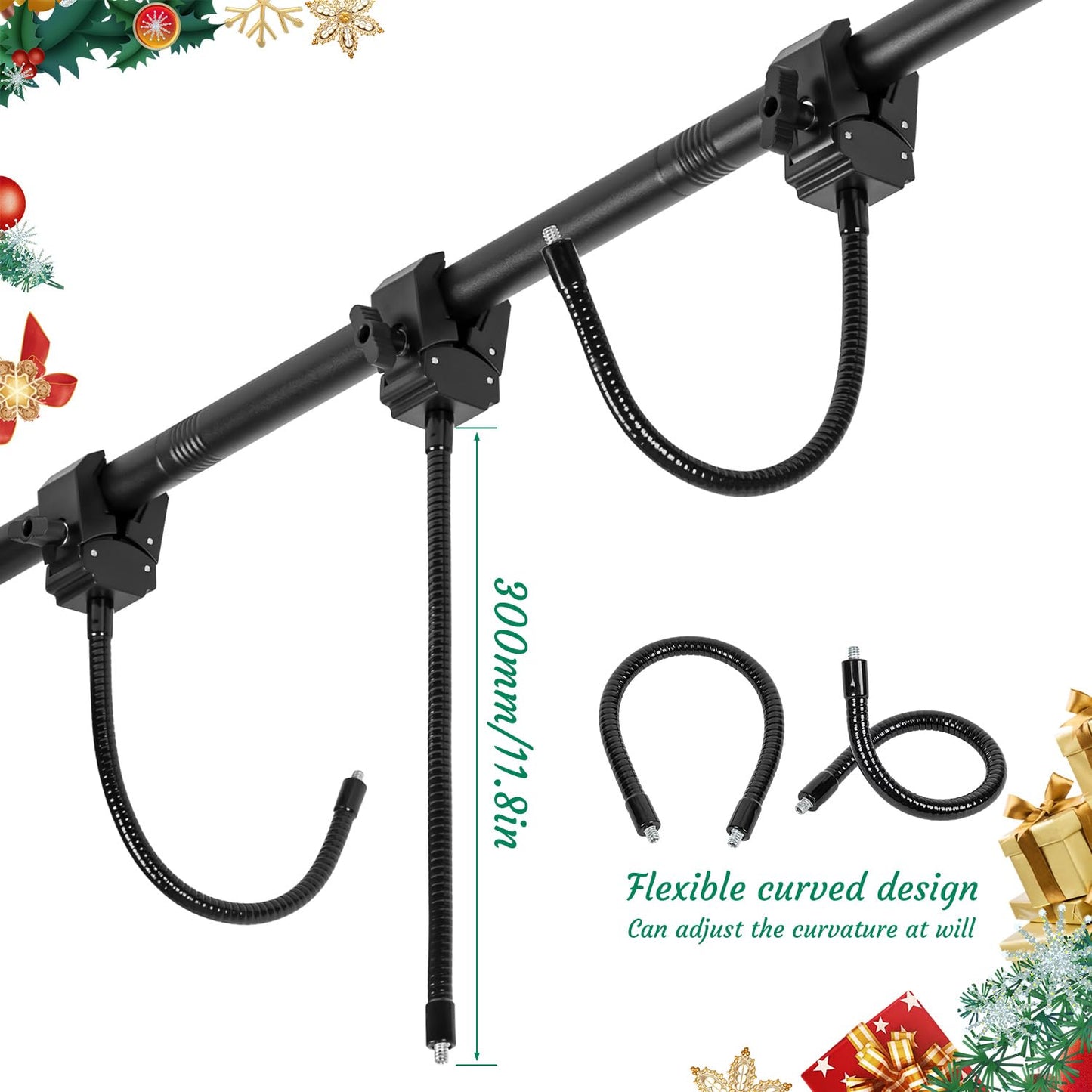 Garland Hanger for Front Door Frame, Adjustable Fits 18"-80" Doors（Large），Heavy-Duty Christmas Halloween Decoration Holder for Wreaths, Lights & More | No Screws, Drilling, Glue-Damage-Free