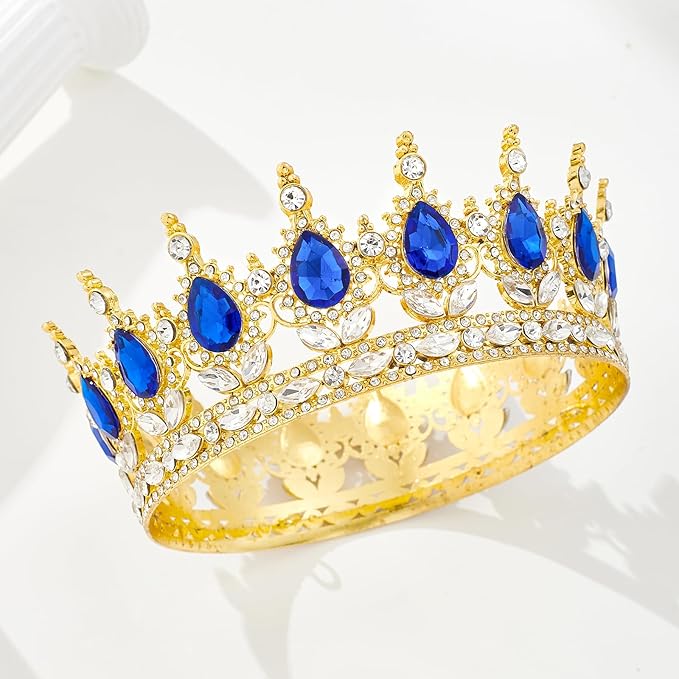 YOUlDIANZI Queen Crown Rhinestone Wedding Crowns and Tiaras for Women Costume Party Hair Accessories Princess Birthday Crown Crystal BridalCrown