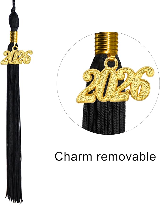 GraduationMall Matte Graduation Cap with 2026 Tassel for High School & Bachelor