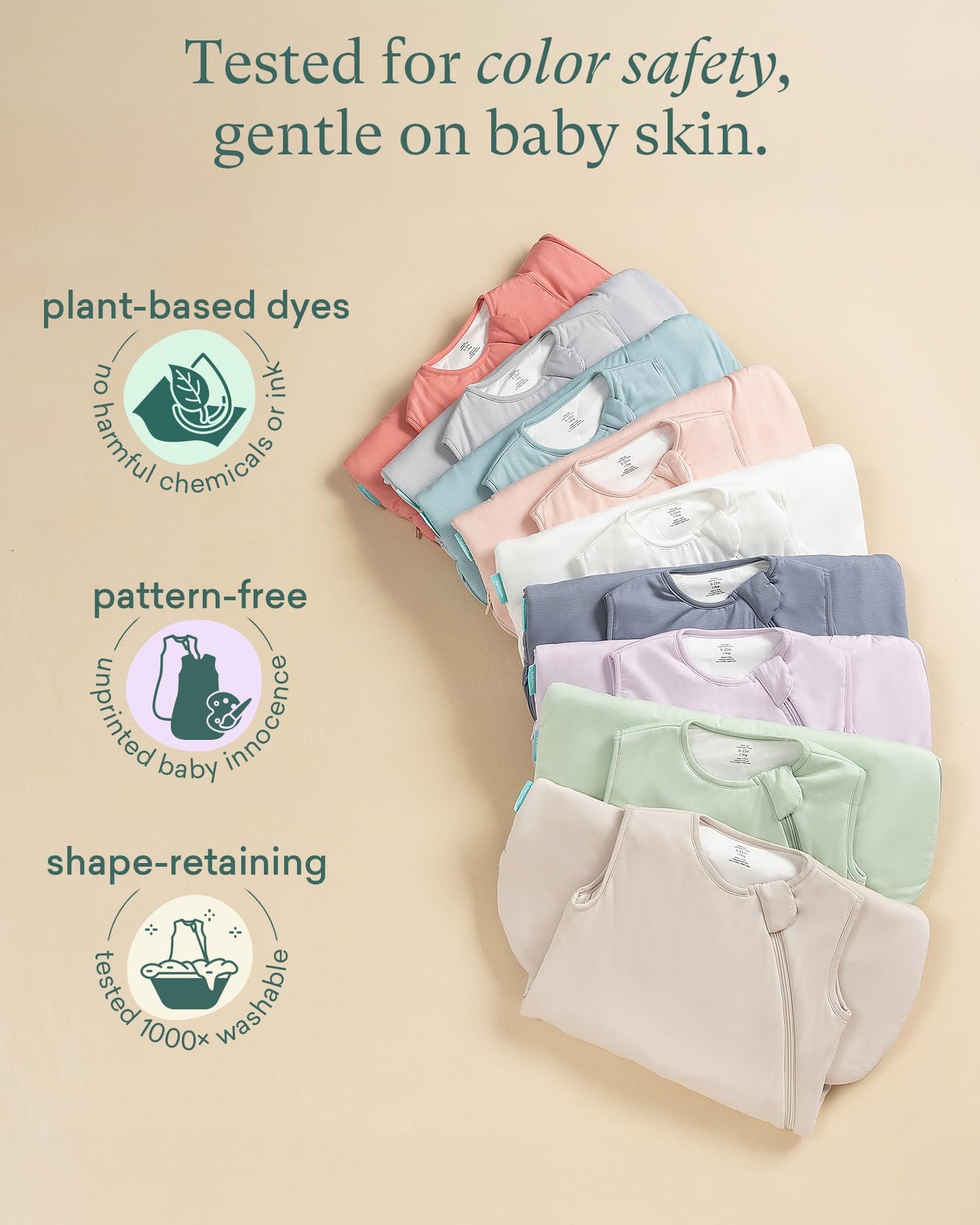 PurComfy Supersoft Sleep Sack 0.5 TOG, Premium Bamboo Viscose Baby Sleeping Bag, Lightweight Sleep Sack 15-24 Months (Oat)