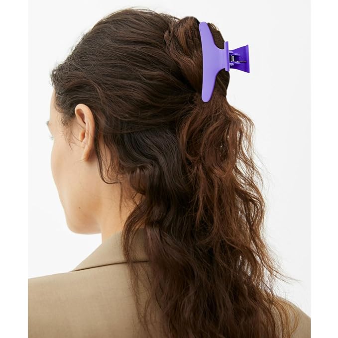 Hair Clips for Styling Sectioning 12 Pack Pink Hot Pink Purple Blue Butterfly Clamps Hair Claw Clips Pro Salon Hair Clips for Styling, Sectioning, Cutting and Coloring