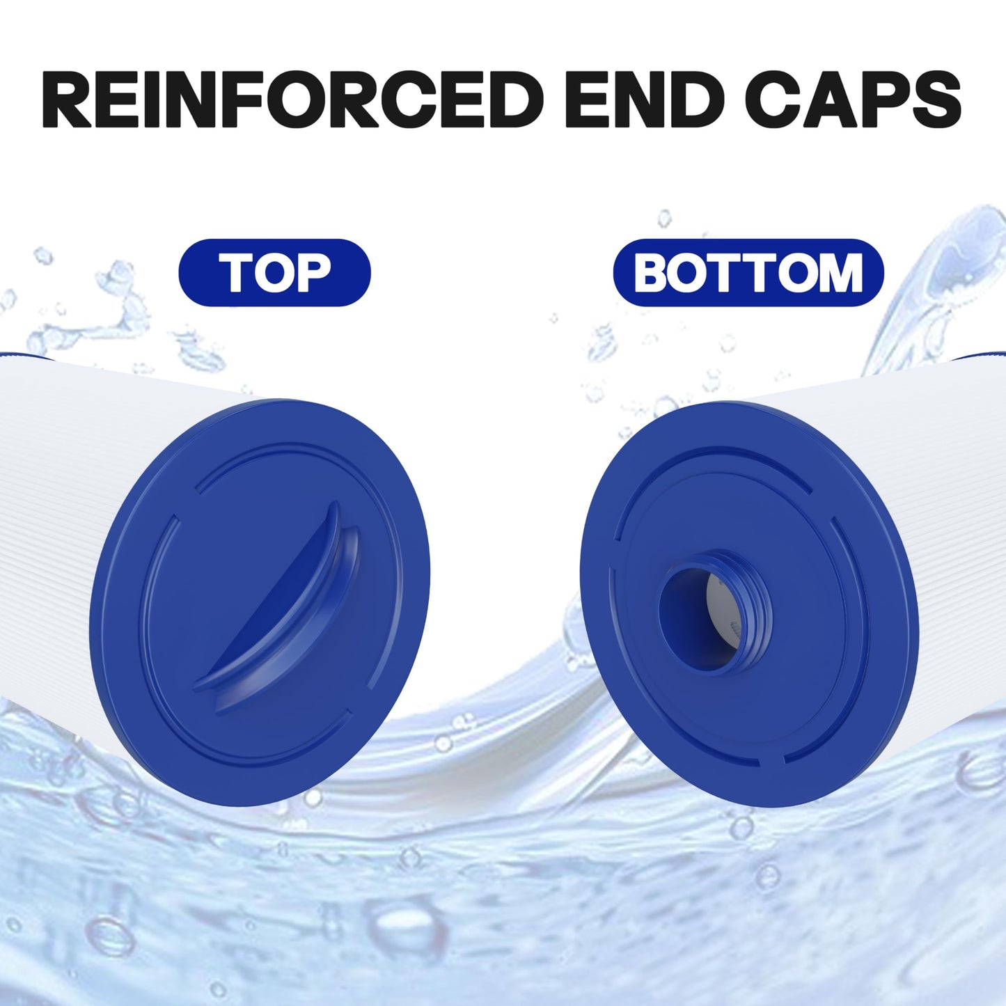 Wowreed Spa Filter Compatible with 6CH-940, PWW50P3 (1.5" SAE Coarse Thread), FC-0359, 03FIL1400, 817-0050, 2 Pack