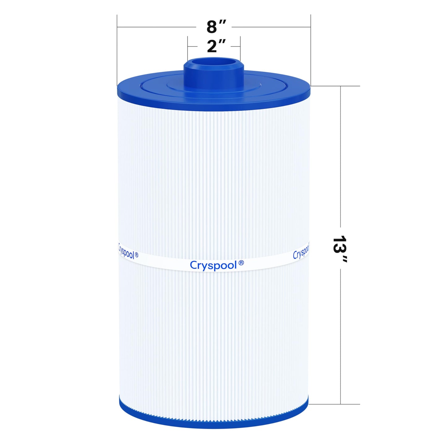 Cryspool® 08008 Filter Compatible with PCS75N, Maax Spas, 100594, C-8475, FC-3320, 75 Sq. Ft Spa Filter Cartridge, 1 Pack
