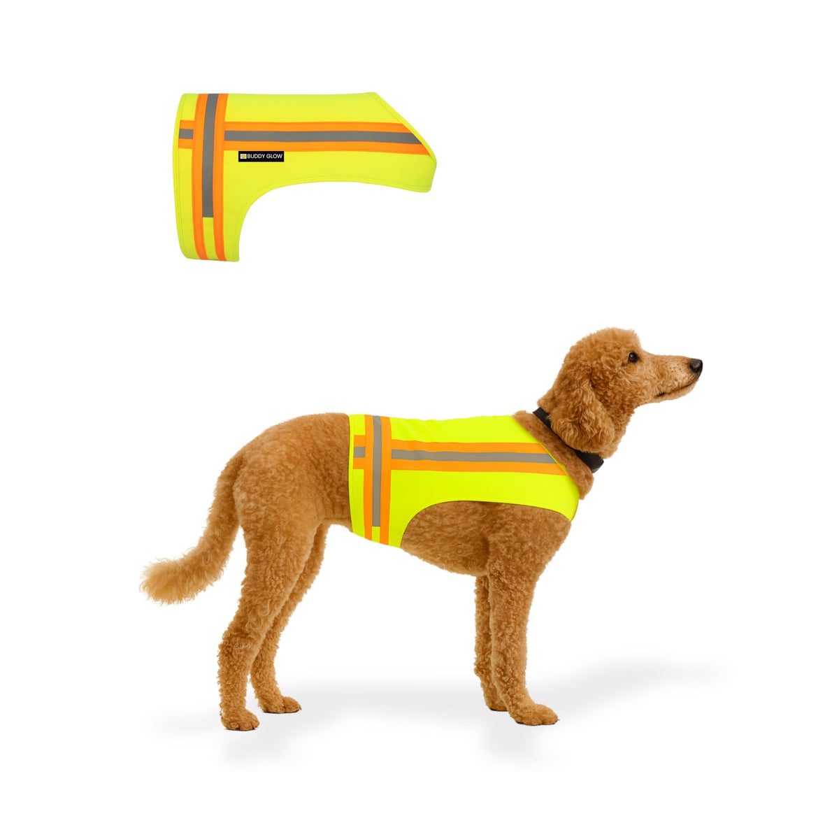 Reflective Dog Vest. High Visibility Yellow Safety Vest for Outdoors. Safeguard Your Dog with Easy to wear Adjustable and Breathable Reflective Gear (Small)
