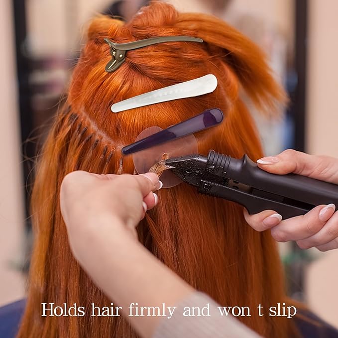 12 Pcs Hair Clips for Styling Sectioning, YISSION 3.1 Inch Alligator Hair Clips Hair Barrettes No Crease Duck Billed Hair Clip, Hair Styling Accessories for Women Girls (Deep Color Series)