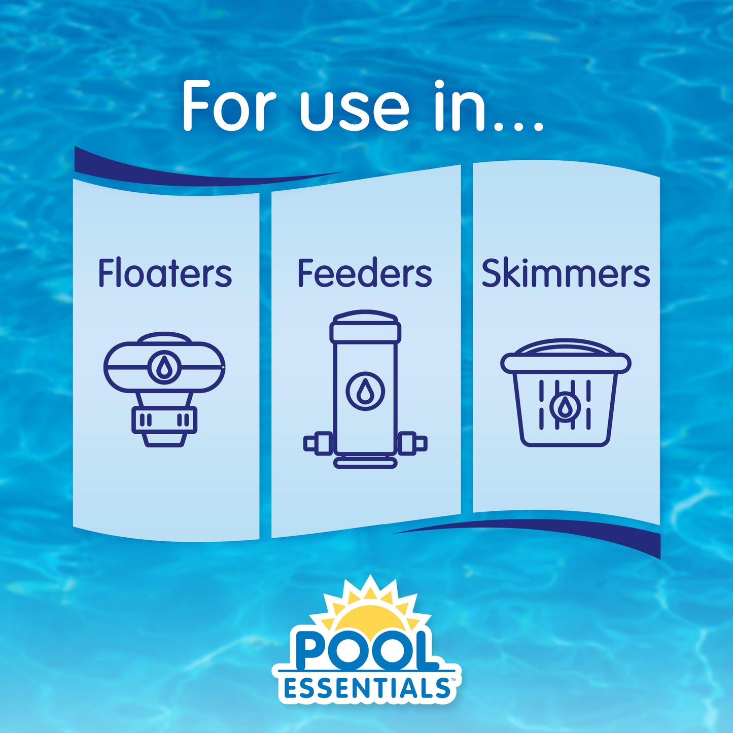 Pool Essentials® 3" Swimming Pool Chlorinating Tablets, Kills Bacteria & Controls Algae, 5LB