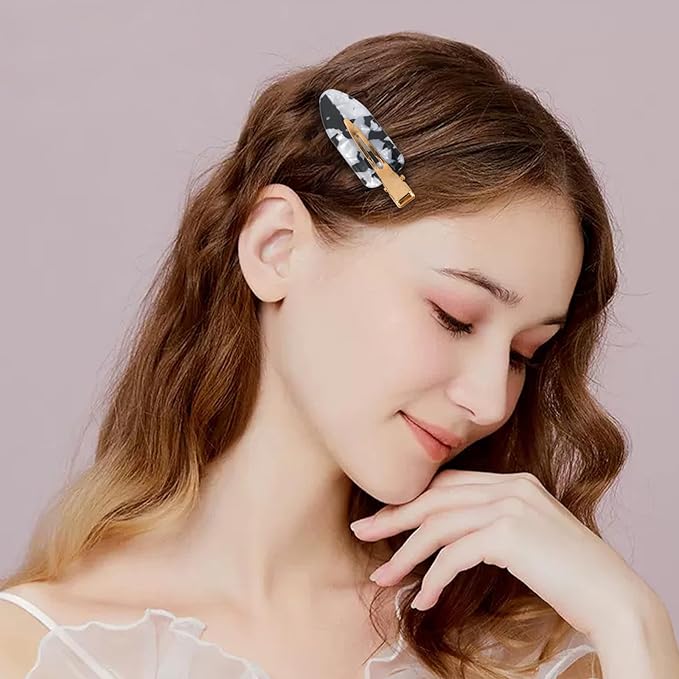 Canitor No Crease Creaseless Hair Clip for Women Neutral No Bend Hair Clips for Makeup Styling Accessories Alligator Barrettes Bangs Flat Clips Tween Teen Girls Gifts Trendy Stuff Stocking Stuffers