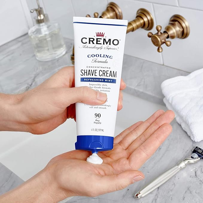Cremo Cooling Shave Cream, 6 fl oz (Pack of 2)