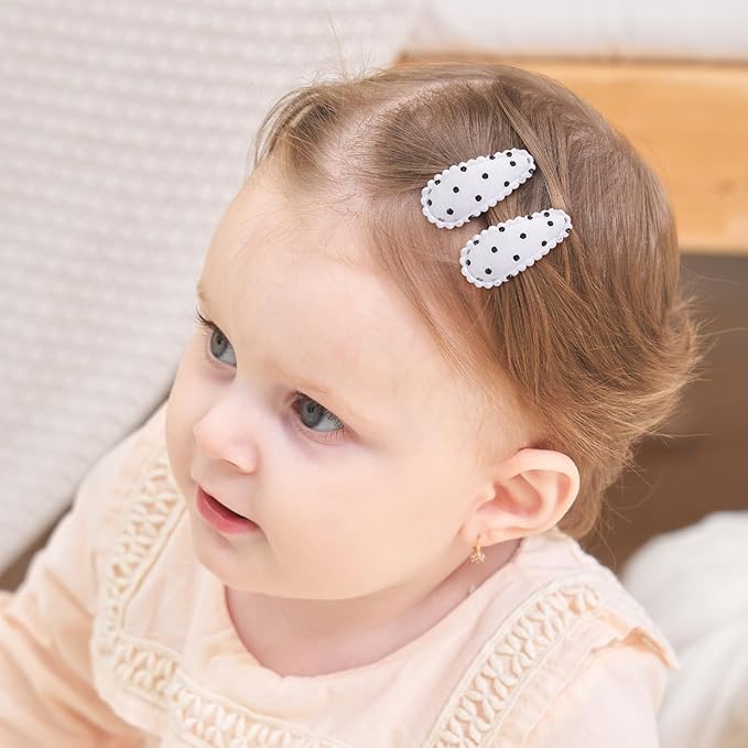 20PCS Christmas Toddler Hair Clips, Red & Green Hair Bows, Non-Slip Snap Barrettes & Daisy Ribbon Alligator Clips for Baby, Toddler & Girls
