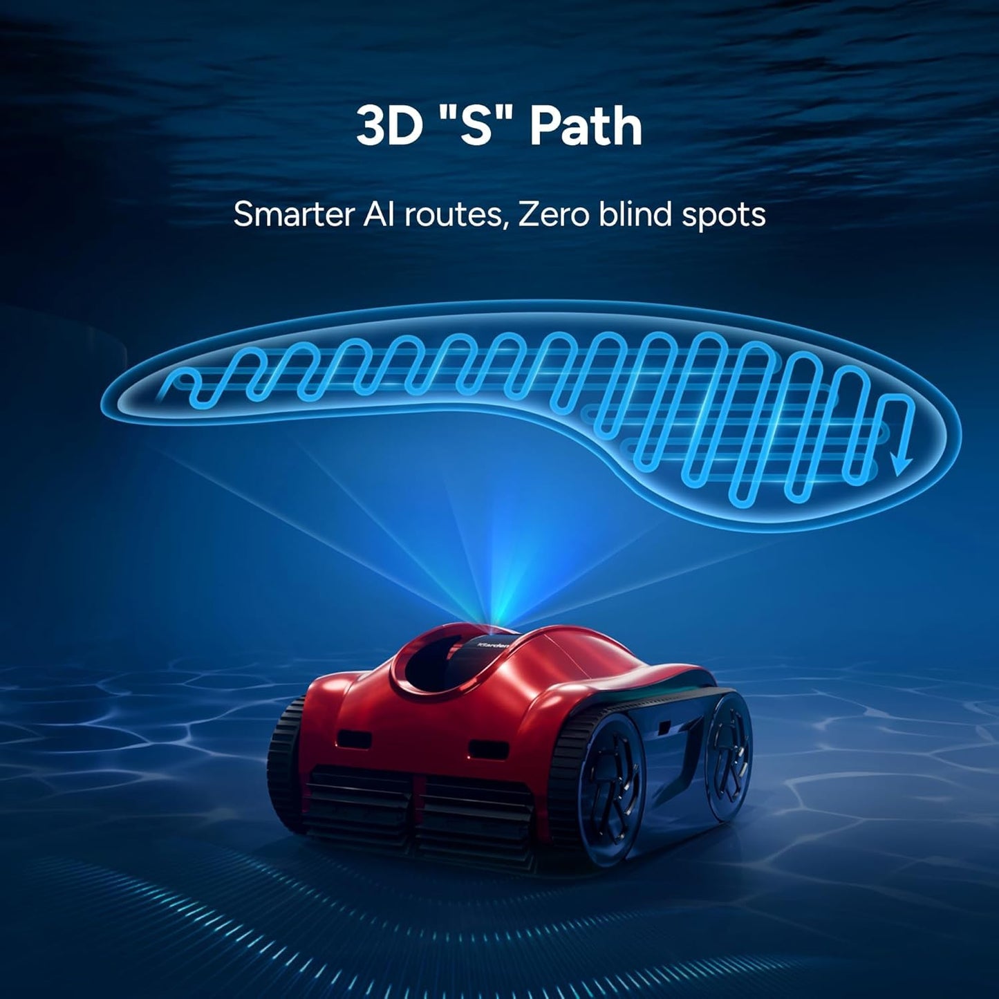 (2026 Upgrade) iGarden Pool Cleaner K Pro, 10H Runtime, Cordless Robotic Pool Vacuum for Inground Pools, 200% Turbo Suction, Smart Navigation, Touchscreen & APP, 4L Large Basket, Auto-Parking