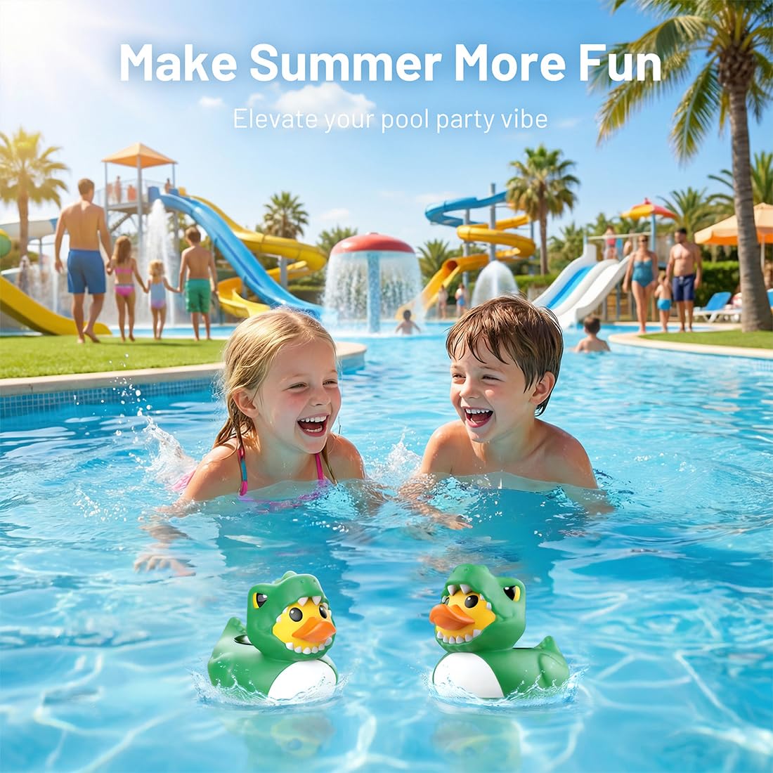 Solar Pool Chlorine Floater Pool Light Green Dino ChIorine Tablet Floater 3 Inch Floating ChIorine Dispenser for Summer Party Decorations Hot Tub SPA(Chlorine Tablets Not Included) GR03