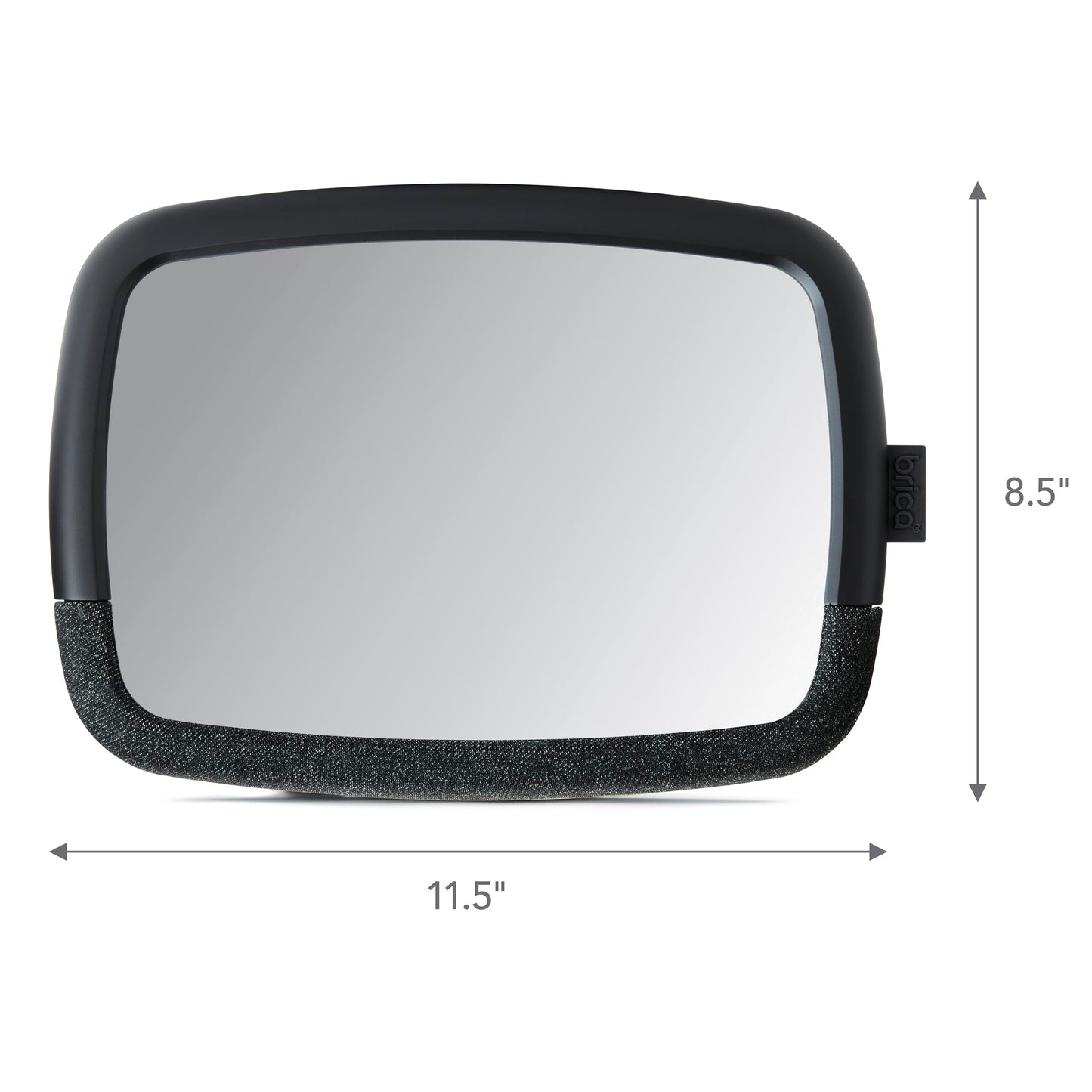 Munchkin Baby Car Mirror for Rear Facing Car Seats, Pivot 360 Baby in-Sight Adjustable Auto Mirror, Black