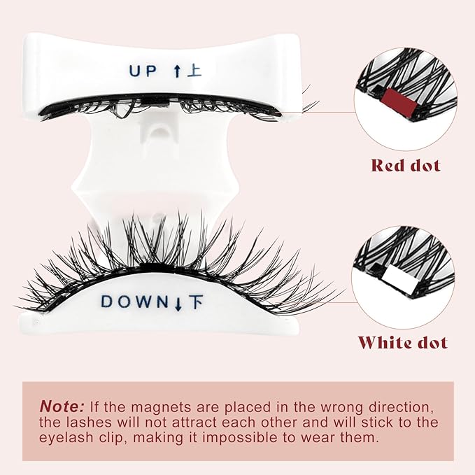 Higu clace Magnetic Eyelashes with Applicator Soft Magnetic Lashes Natural Look Wispy Magnet Lashes Easy to Wear and Remove Ã¯Â¼ÂDJCX-C03Ã¯Â¼Â