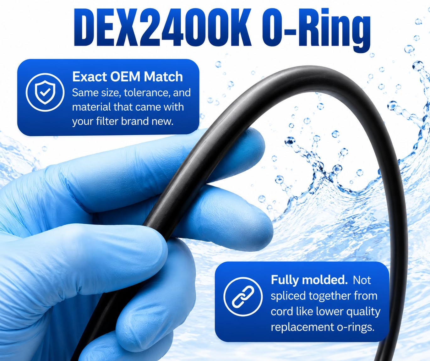 AppliaFit Tank O-Ring Compatible with Hayward DEX2400K for Micro-Clear DE, Pro-Grid DE, Super Star Clear and SwimClear Filters (2-Pack)