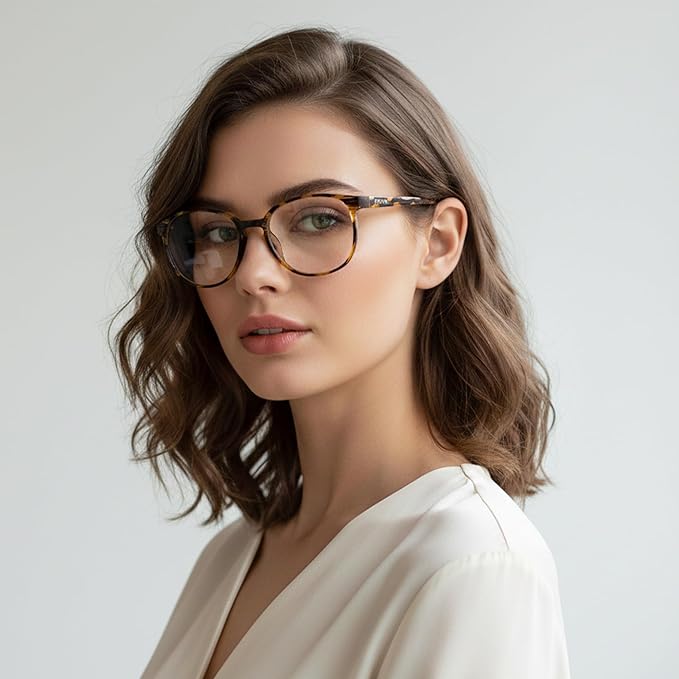Prospek Blue Light Glasses Reading for Men and Women, For Computer Use, Blue Light Protection, Clear Lens 0 to +3.0 Diopters