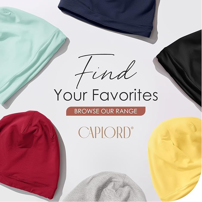CAPLORD Satin Bonnet for Sleeping, Curly Hair Wrap Sleep for Men, Adjustable Silk Beanies for Women, Silk Hair Bonnet