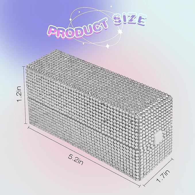 Nail Drill Bits Holder Box: 30 Holes Rhinestone Drill bit Holder Nail tech for Nail Drill bits Storage Dustproof Stand Displayer Organizer Case for Manicure Tools(Drill bits not Included) (Silver)