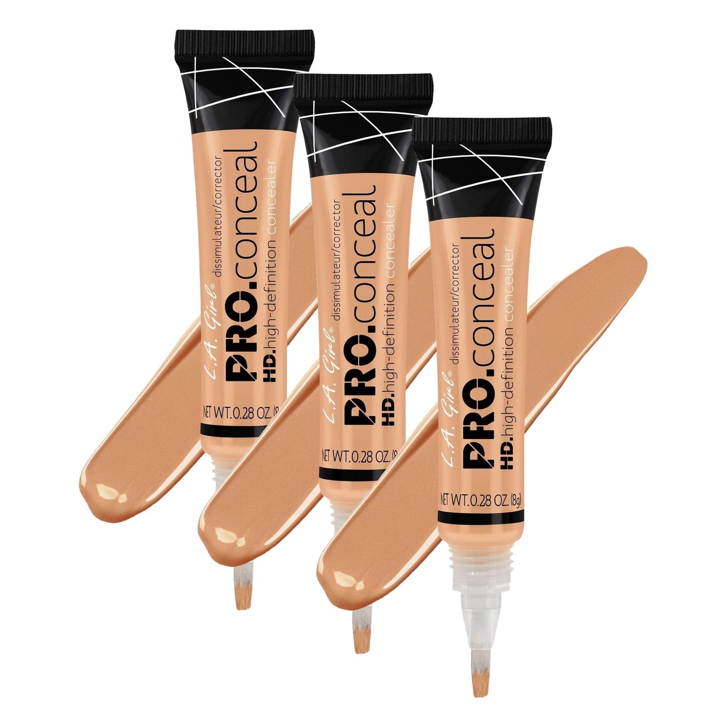 L.A. Girl HD Pro.Conceal, Tawny GC959 (Pack of 3)