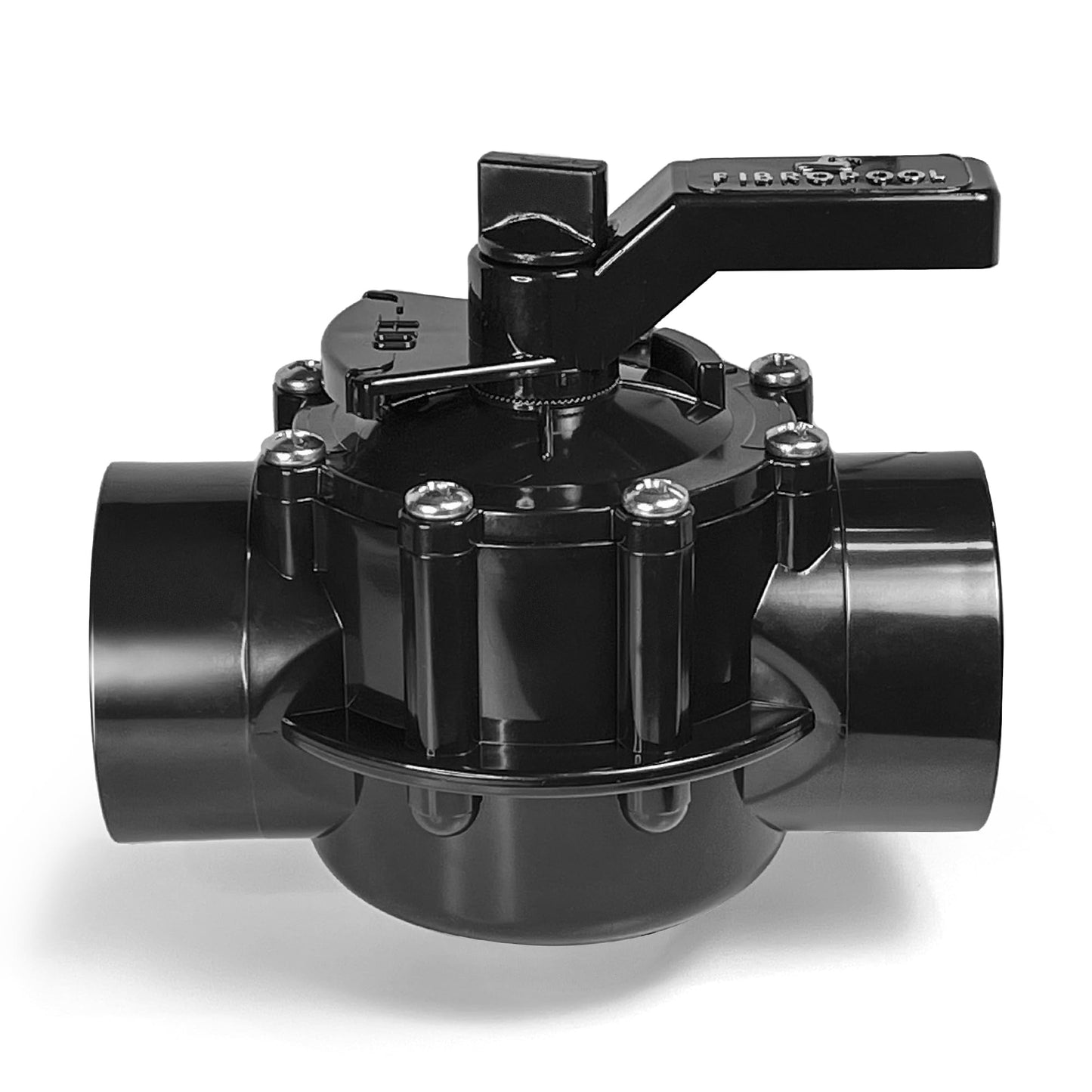 Fibropool Swimming Pool Inline Diverter Valve - 1 1/2 Inch-2 Way Posi-Seal & Non Lube Replacement Valve for Pools & Spas Posi-Close Slip Valve, PTFE Seal, CPVC Body, Heaters,Chlorine &Salt Systems