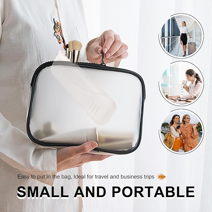 Silicone Makeup Brush holder travel case,Large makeup brush bag with Half-open Snap Design, Anti-fall Out vanity organizer for Toothbrushes,lipstick,eyebrow pencil,BB Cream,Liquid Foundation (Beige)