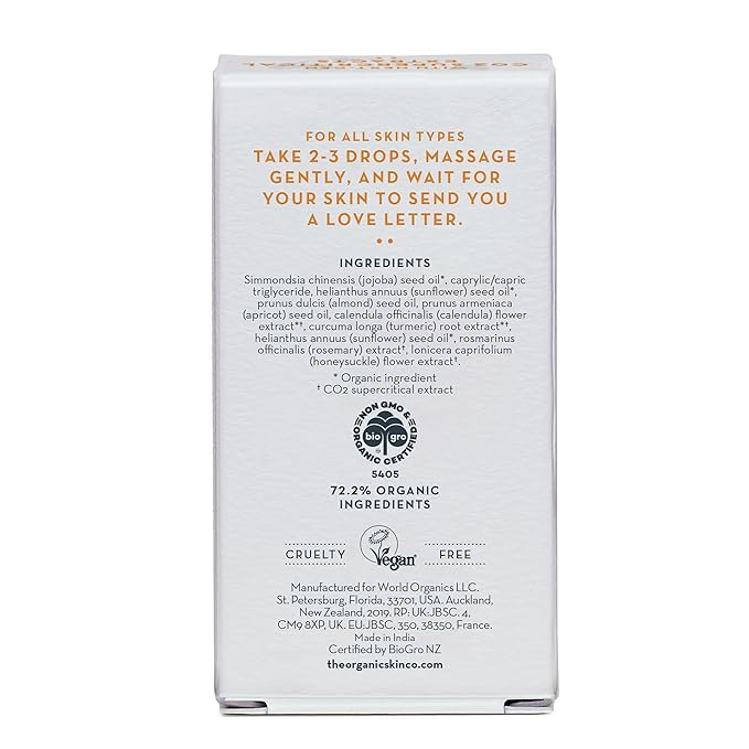Turmeric Face Oil for Gua Sha - Women's Skin Brightening Serum with Organic Jojoba and Turmeric Oil for Face, Dark Spots, Fine Lines, & Wrinkles - Sensitive Organic Beauty Facial Moisturizer (30mL)