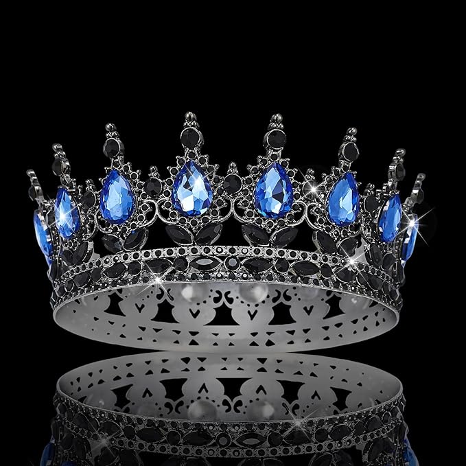 YOUlDIANZI Queen Crown Rhinestone Wedding Crowns and Tiaras for Women Costume Party Hair Accessories Princess Birthday Crown Crystal Bridal Crowns