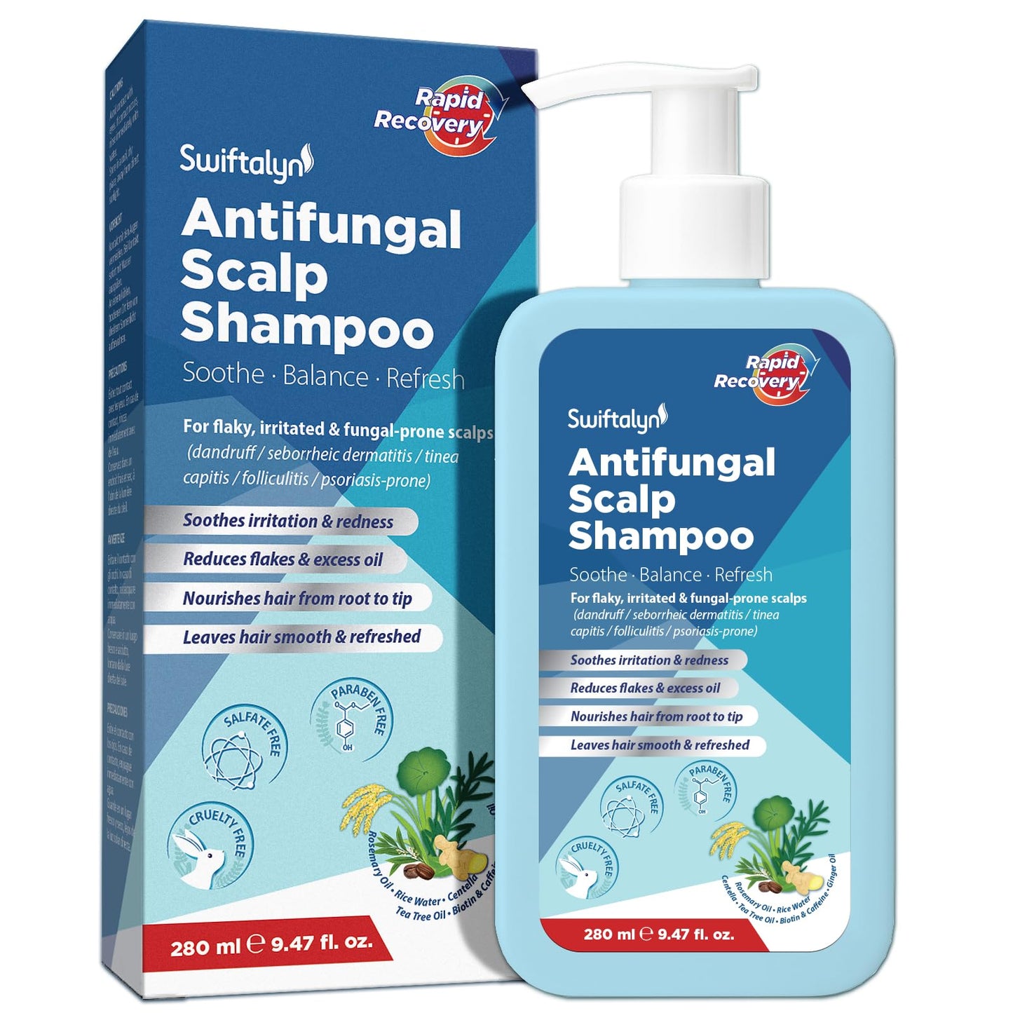 Swiftalyn Scalp Ance Shampoo for Men & Women – Sulfate-Free Formula