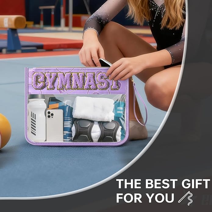Baseball Gift Bags Baseballs Treat Bags Team Gifts Clear Chenille Letter Zipper Pouch Accessories Stuff Sport Portable