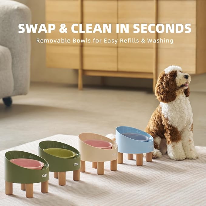 MS!MAKE SURE Spring Roll Single Cat Bowls Pink