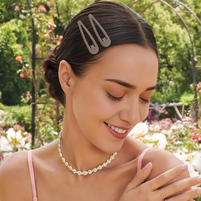 18pcs Snap Hair Clips, 2.76 Big Snap Clip, Matte Hairpin Accessories for Women Girls, Nonslip Metal Barrettes, Neutral Color