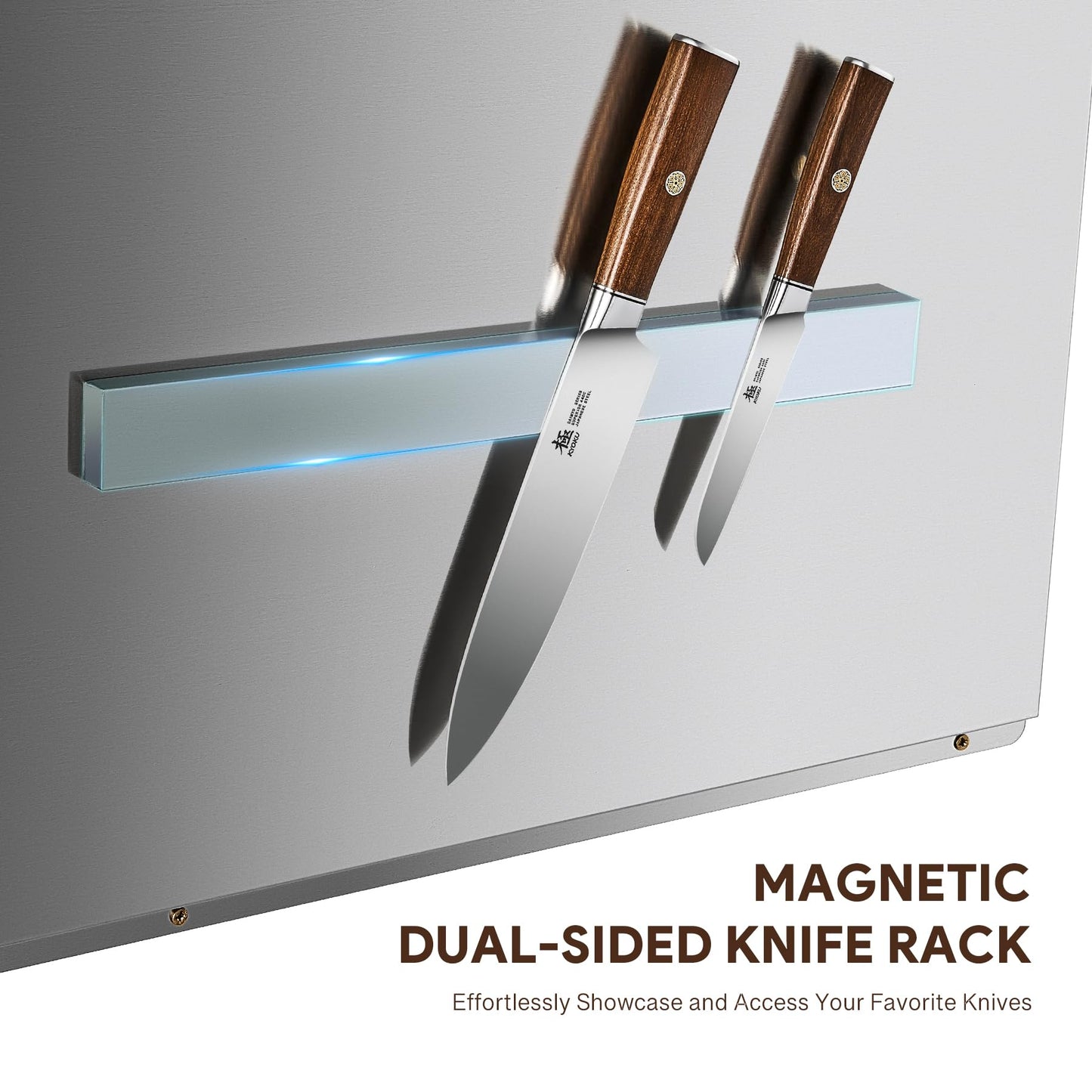 Wilprep Range Backsplash, 36"x30" Stainless Steel Backsplash with Storage Shelf & Magnetic Knife Rack, Range Hood Stainless Steel for Stove, Range Hood Wall Shield with Pre-Drilled Holes
