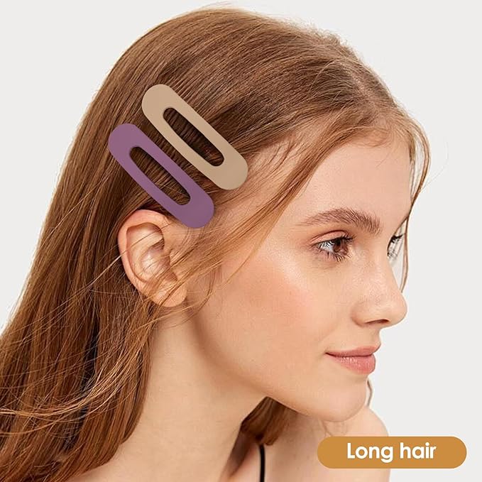 Small Flat Hair Clips for Women Lay Down Clips for Thin Hair Accessories 8pack