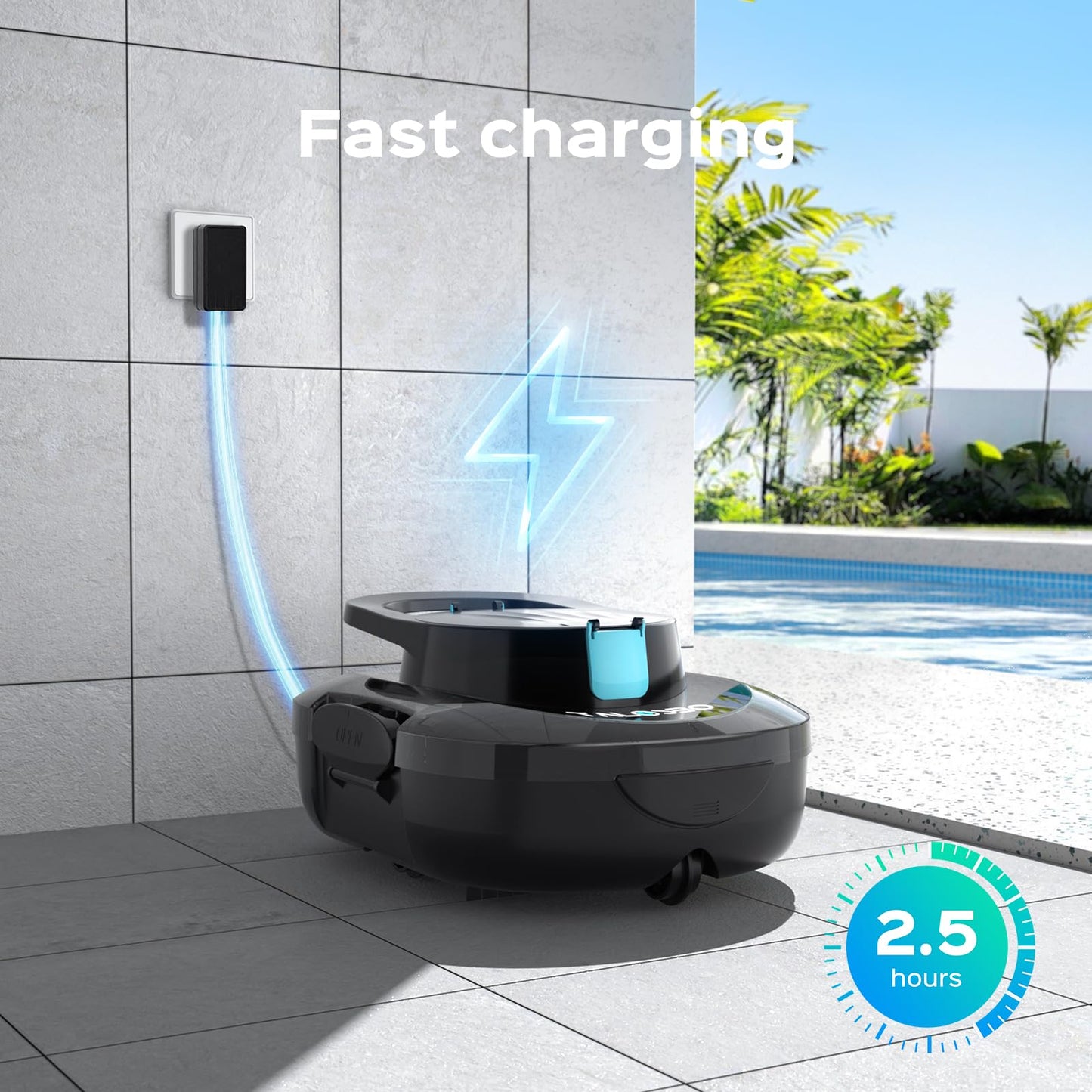 (2026 Upgrade) TALOSBO S1 PRO Robotic Pool Vacuum – Dual-Motor Above-Ground Pool Cleaner, 120 Mins Runtime, Quick Charging, 2.2L Large Filter Basket & Auto-Parking for Easy Retrieval