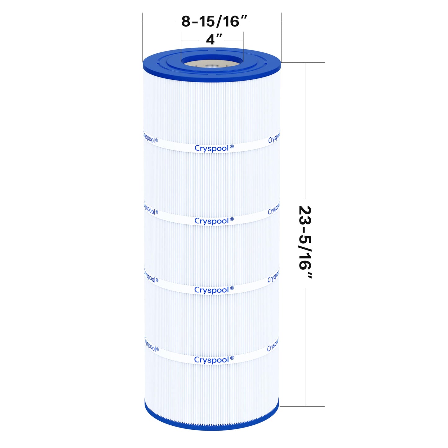 Cryspool® 08053 Filter Compatible with Jandy CS100, R0462200, PJANCS100, C-8410, FC-0821, 100 Sq. Ft Pool Filter Cartridge, 1 Pack