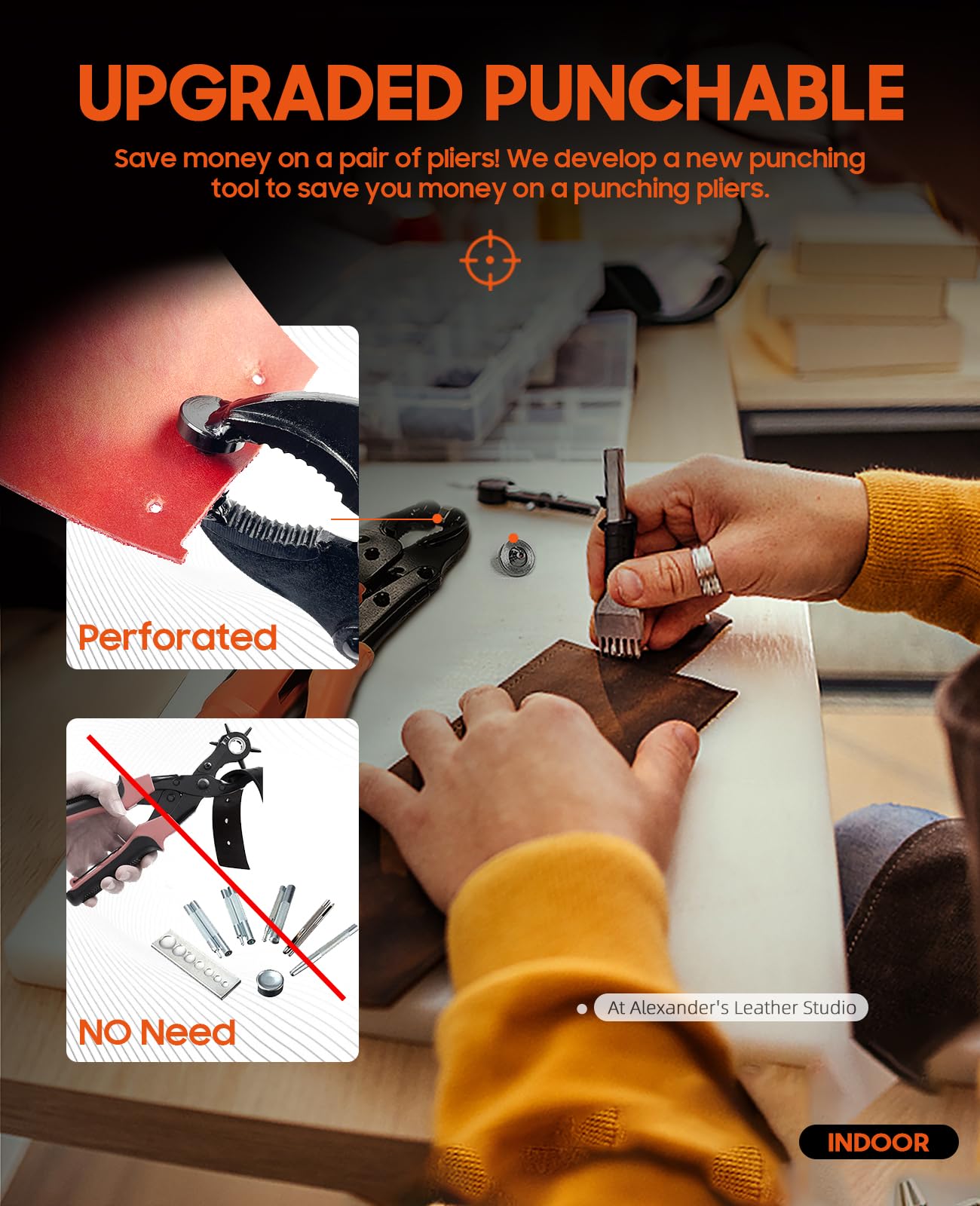 Heavy Duty Snap Fastener Tool, Snap Setter Tool with 100 Sets 4 Color Boat Cover Snaps, Snap Repair Kit, Repairing Boat Covers, Canvas, Fabric, Tarps
