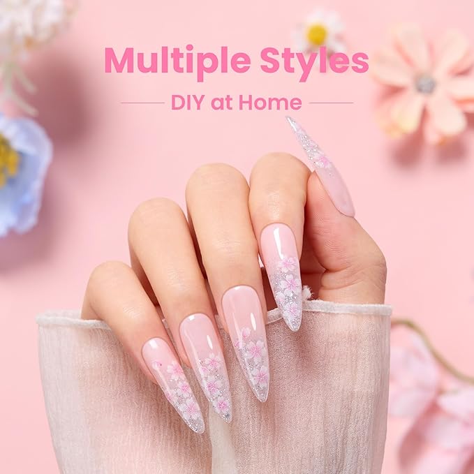 Beetles Nail Art Stickers 30 Sheets 3D Flower Nail Stickers Heart Nails Design Supplies DIY Decals for Decoration Nails Art for Women Girls