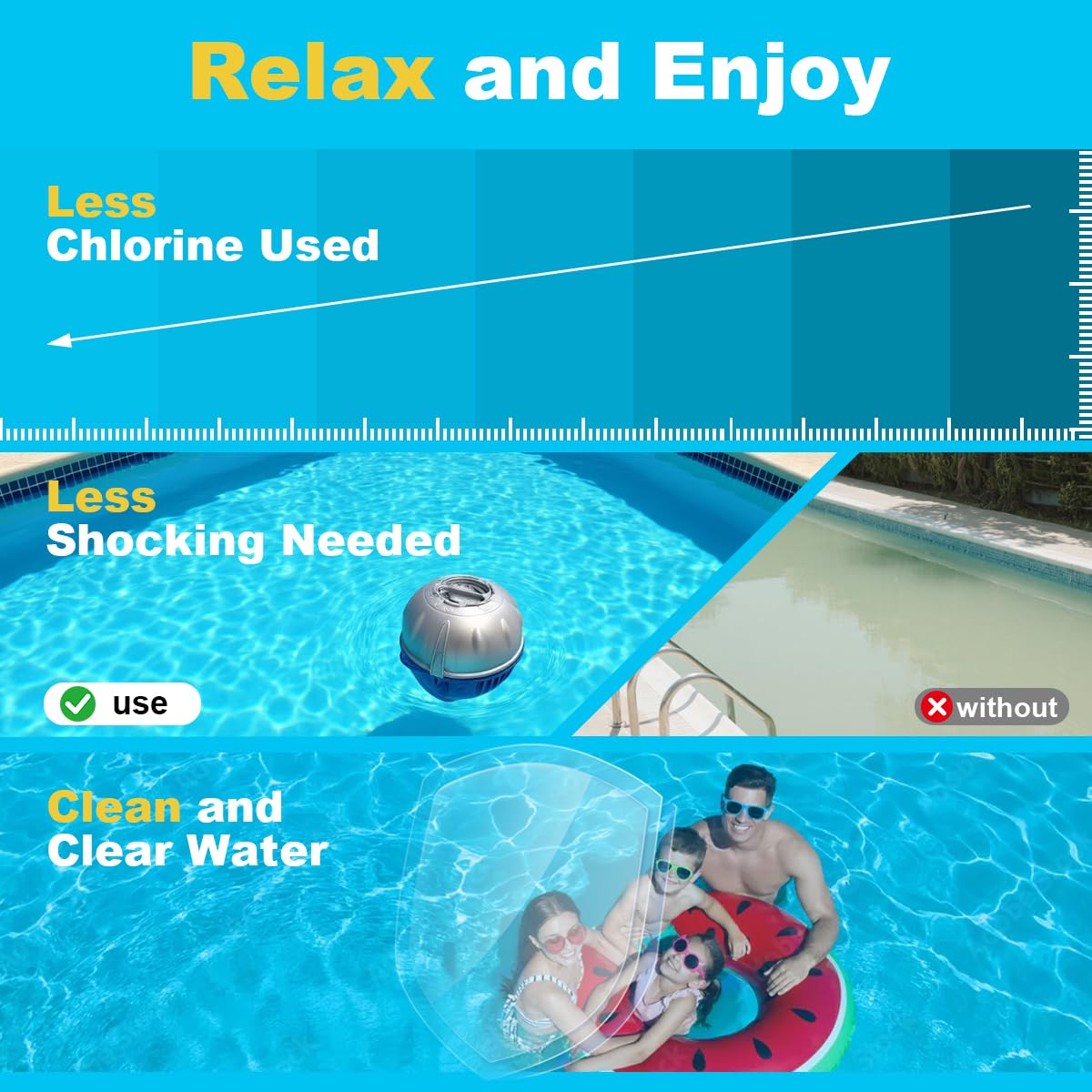 Spare Queen 4 Pack Hot Tub Cartridges Replacement for Ease Floating System, CYA Free