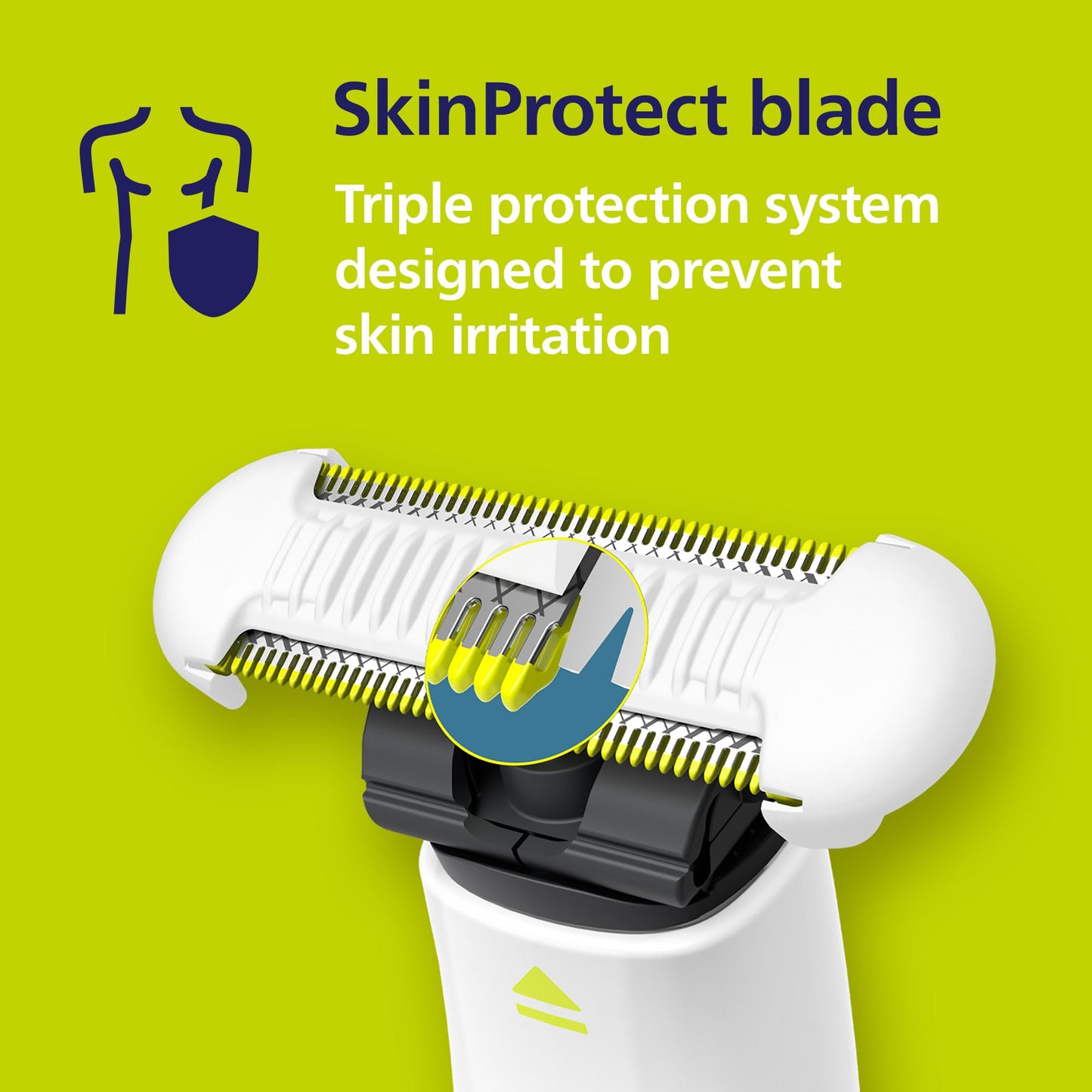 Philips Norelco OneBlade Intimate, Designed For Pubic Grooming, Trim & Shave With Extra Skin Protection, Model QP1924/70