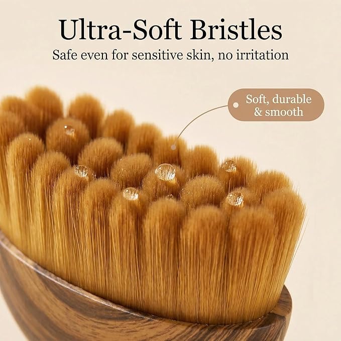 Lymphatic Contour Face Brush, Face Sculpting Tool for Lymphatic Drainage, Ultra Soft Bristles, Dry Brush, Helps Reduce Look of Puffiness, 100% Gentle & Soft on Skin | Naturally Sculpted Look
